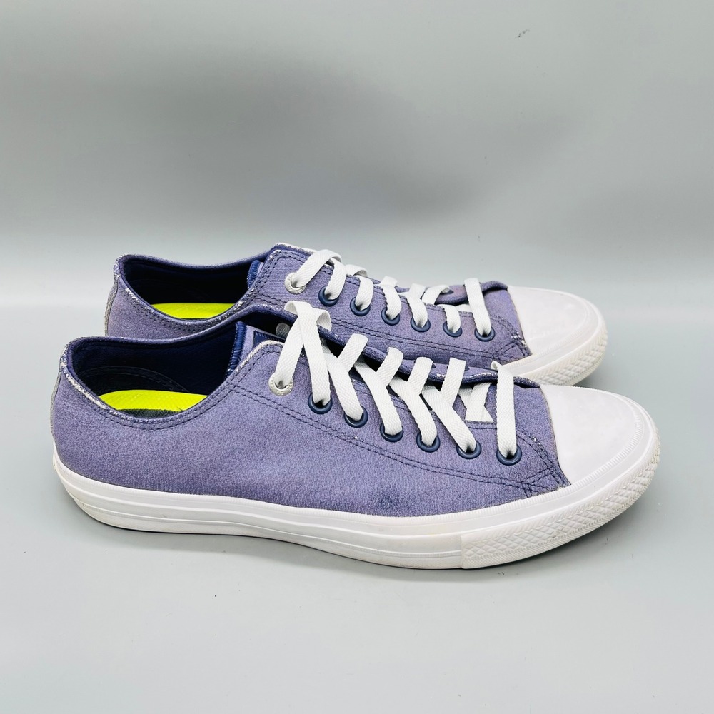 Converse Sneakers Mens 9 Womens 11 Purple Suede Low Top Chuck Taylor All Star II